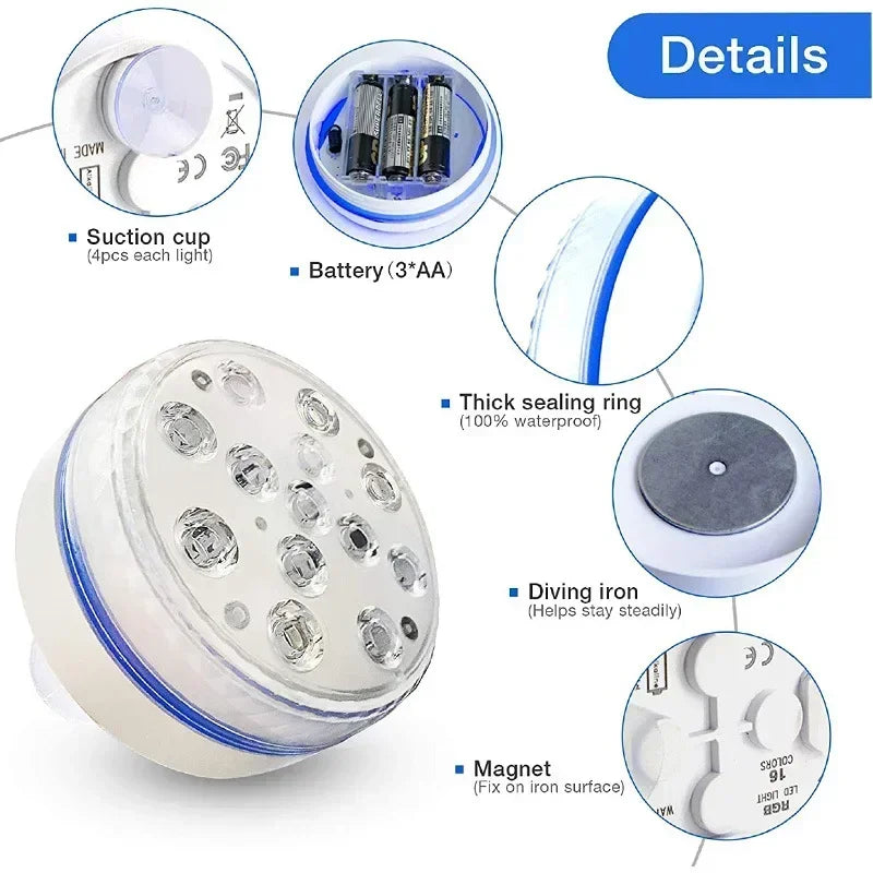 Night Lamp for Pond Pool Aquarium