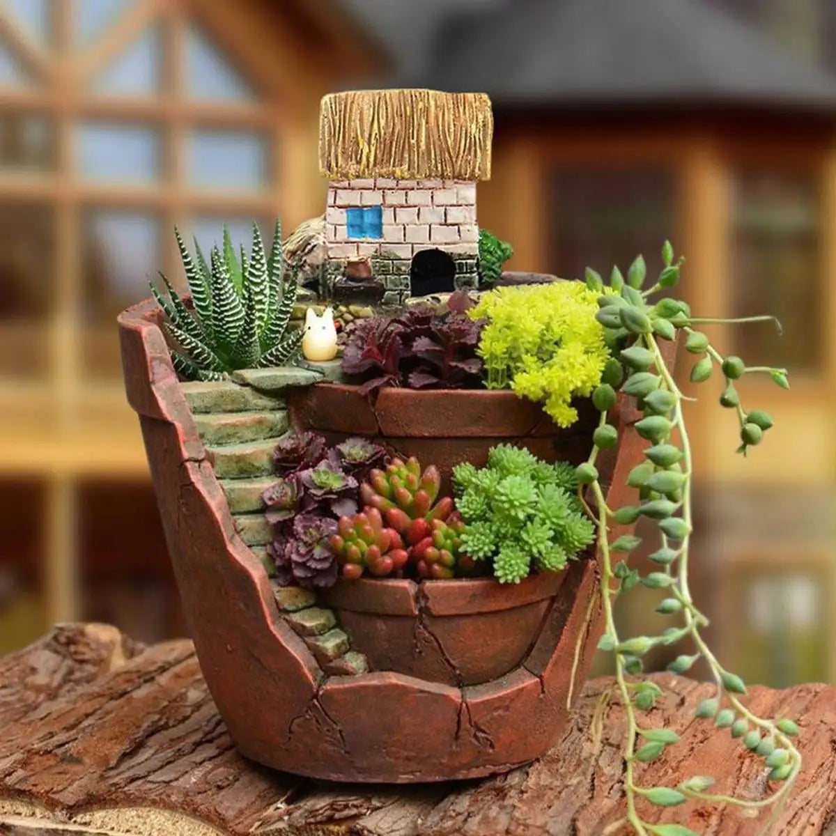 Creative round succulent flower pot