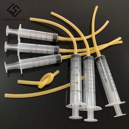 3pcs Pet Oral Feeding Syringe with 12cm Latex Tube