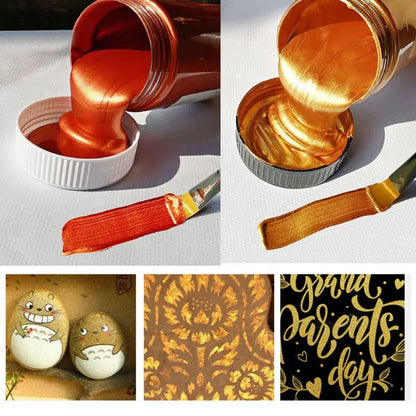 100ml Gold Acrylic Waterproof Metallic Color
