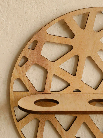 Wall Mounted Wooden Propagation Vase rack