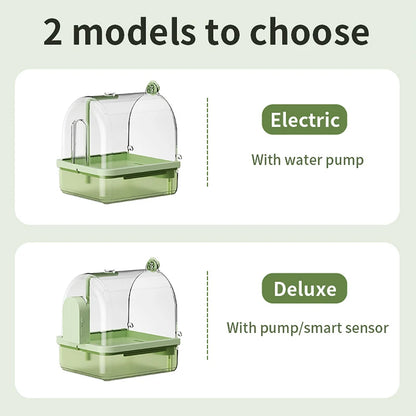 Clear Hanging Automatic Bird Bath