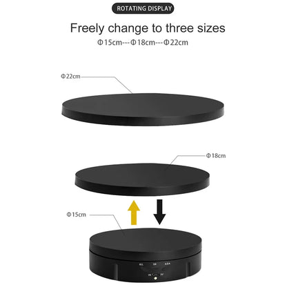 3 Speeds Electric Rotating Visualizer 360°