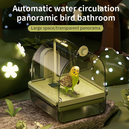 Clear Hanging Automatic Bird Bath