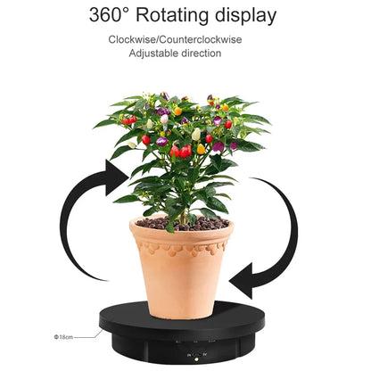 3 Speeds Electric Rotating Visualizer 360°