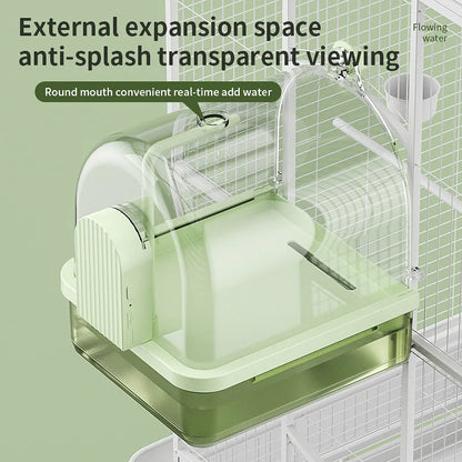 Clear Hanging Automatic Bird Bath