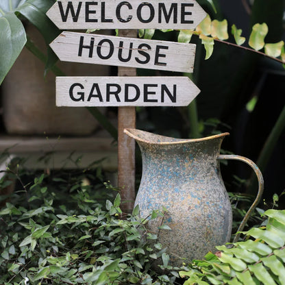 Vintage Galvanized Flower Vase