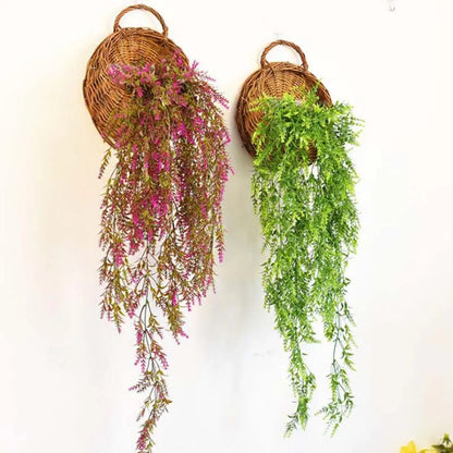 Wall Hanging Wicker Rattan Basket