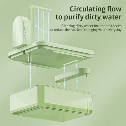 Clear Hanging Automatic Bird Bath