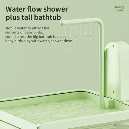 Clear Hanging Automatic Bird Bath