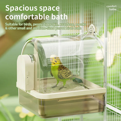 Clear Hanging Automatic Bird Bath