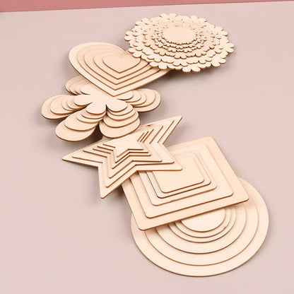 10 Multi Size Wooden Home Decoration DIY