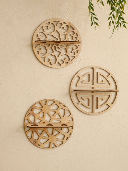Wall Mounted Wooden Propagation Vase rack